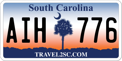 SC license plate AIH776