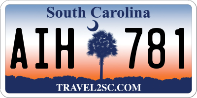 SC license plate AIH781