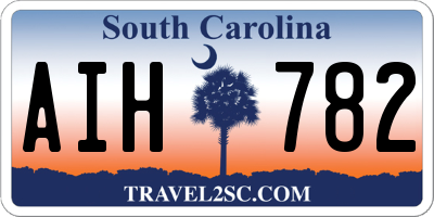 SC license plate AIH782