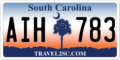 SC license plate AIH783