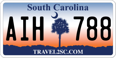 SC license plate AIH788