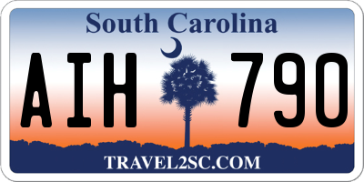 SC license plate AIH790