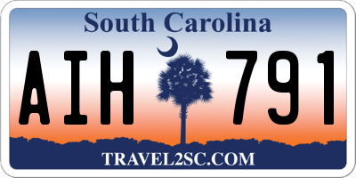 SC license plate AIH791