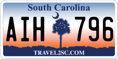 SC license plate AIH796
