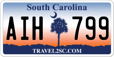 SC license plate AIH799