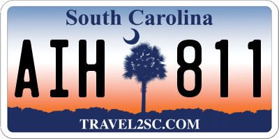 SC license plate AIH811