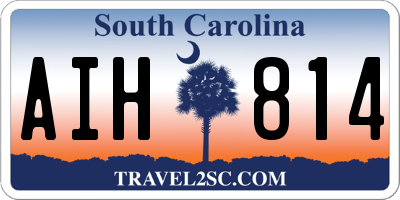 SC license plate AIH814
