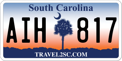 SC license plate AIH817