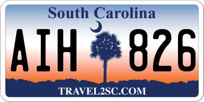 SC license plate AIH826