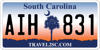 SC license plate AIH831