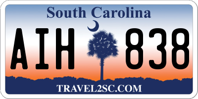 SC license plate AIH838