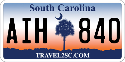SC license plate AIH840