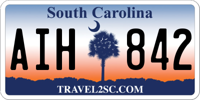 SC license plate AIH842