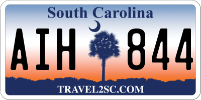 SC license plate AIH844