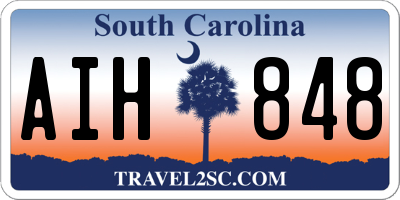 SC license plate AIH848