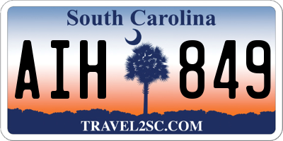 SC license plate AIH849