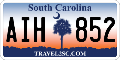 SC license plate AIH852