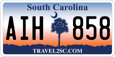 SC license plate AIH858
