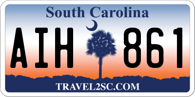 SC license plate AIH861