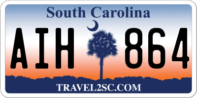 SC license plate AIH864