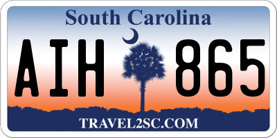 SC license plate AIH865