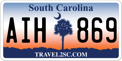 SC license plate AIH869