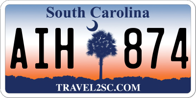 SC license plate AIH874