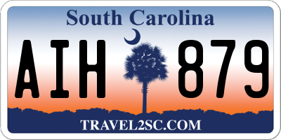 SC license plate AIH879