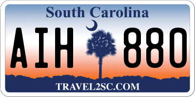 SC license plate AIH880
