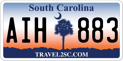 SC license plate AIH883