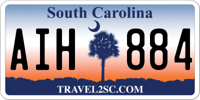 SC license plate AIH884
