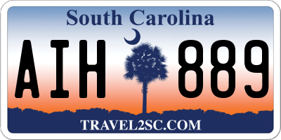 SC license plate AIH889