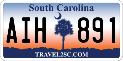 SC license plate AIH891