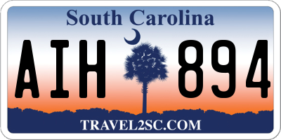 SC license plate AIH894