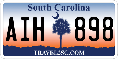 SC license plate AIH898