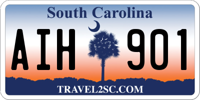 SC license plate AIH901