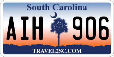 SC license plate AIH906