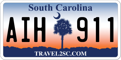 SC license plate AIH911