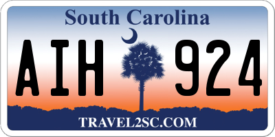 SC license plate AIH924