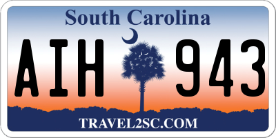 SC license plate AIH943
