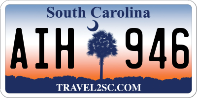 SC license plate AIH946