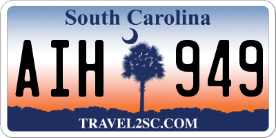 SC license plate AIH949
