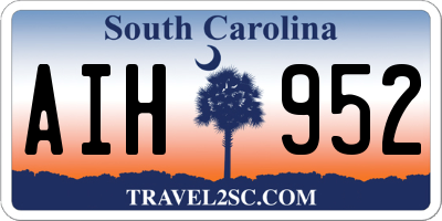 SC license plate AIH952