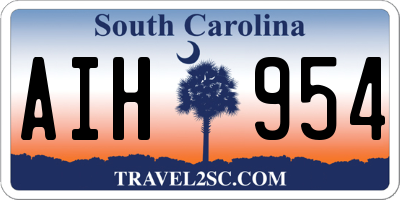 SC license plate AIH954