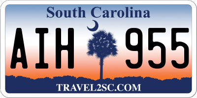 SC license plate AIH955
