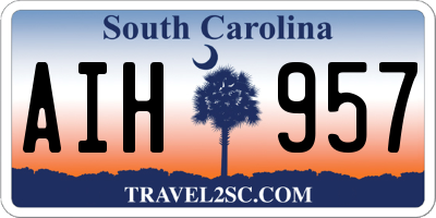 SC license plate AIH957