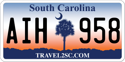 SC license plate AIH958