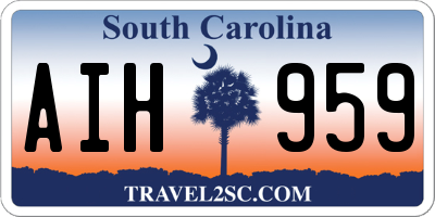 SC license plate AIH959