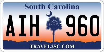 SC license plate AIH960