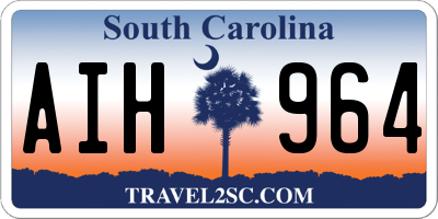 SC license plate AIH964